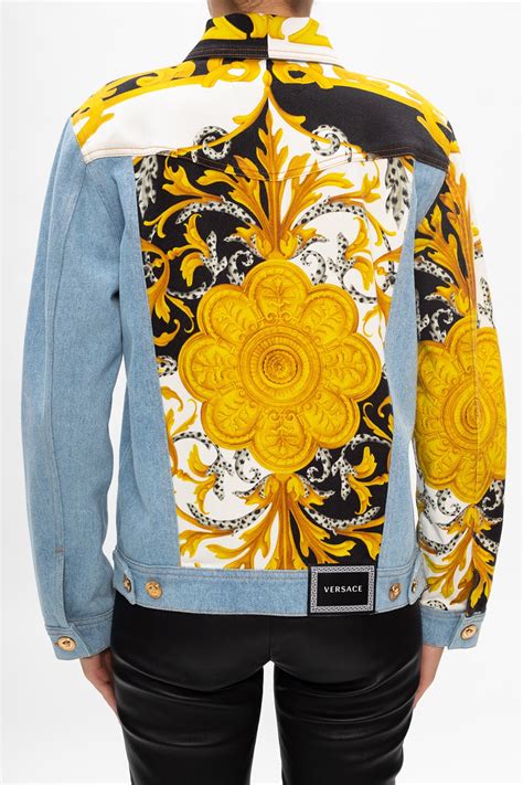 versace mocka jacket|Versace denim jacket.